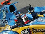 Afbeelding: Fernando in de winnende Renault"