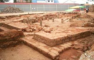 Image: Part of the site revealing the ruins of the Middelburgh Bastion in Malacca."