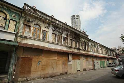 Image: Dilapidated houses along Jalan Khoo Sian Ewe in a time of their own."