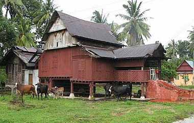 Image: Calm village life."