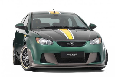 Afbeelding: Zicht op de Limited Edition Proton Satria Neo R3 Lotus Racing."
